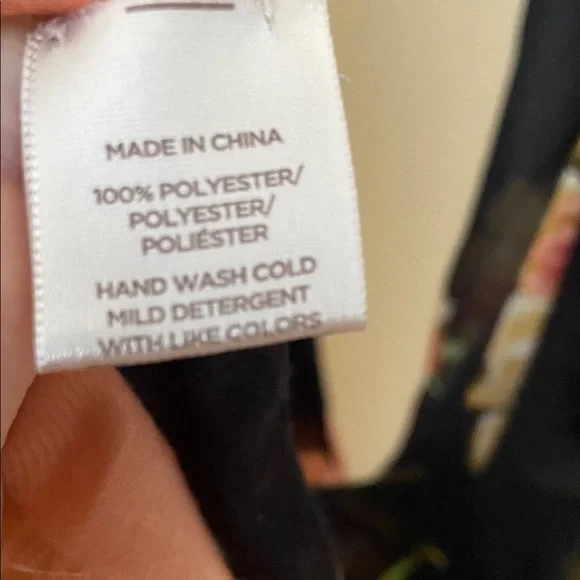 Loft Floral Black and Pink Scarf - Picture 4 of 5